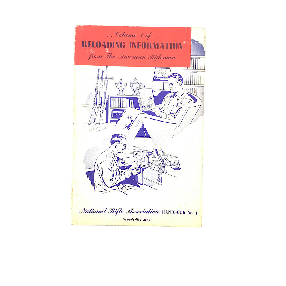 Reloading Information Handbook #1 and Handbook #2 NRA Books 1953 198pgs total - Canada Brass - 