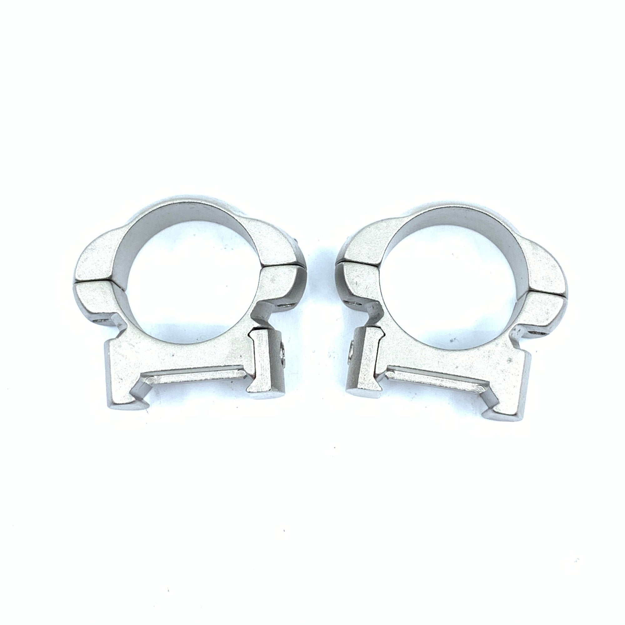 Steel Silver Low Rings for Picatiny Rail