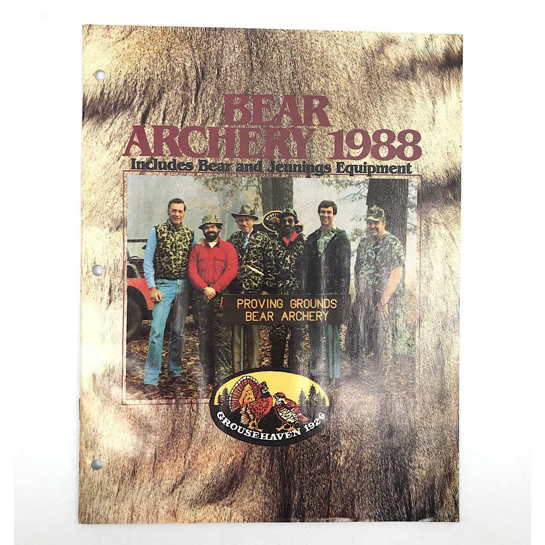 Bear Archery 1988 Catalogue Bear Archery 1989 Catalogue Fred Bear Archery Legend passed aivey 1988 to 1989 was a commemerative Catalogue The set