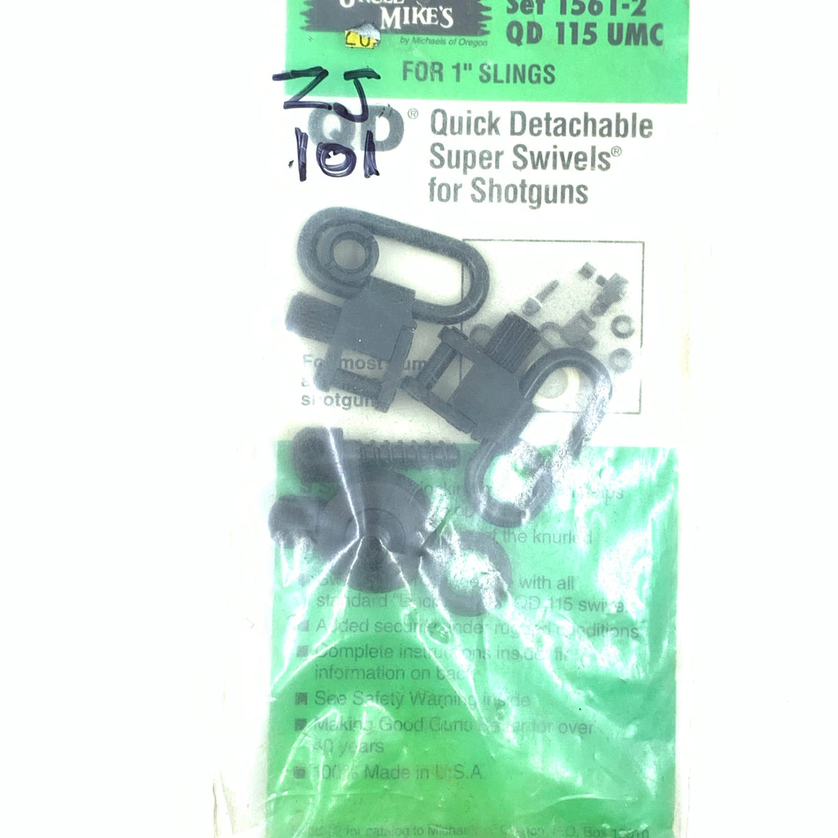 Uncle Mikes 1561-2 Set QD Swivels For Most Pump &amp; Automatic Shotguns
