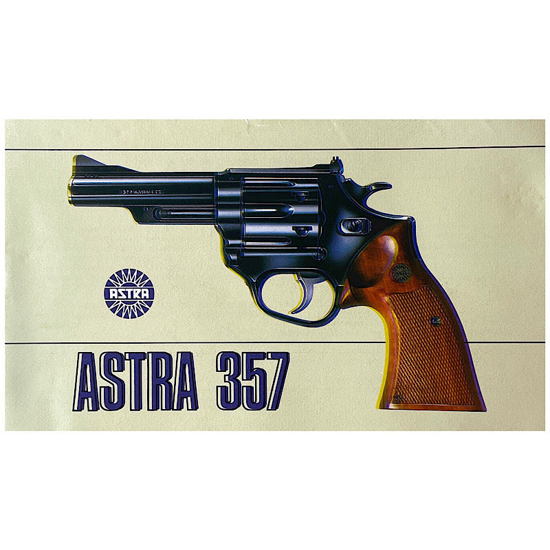 Astra 357 Mag D.A. Revolver Original Manual - Canada Brass - 
