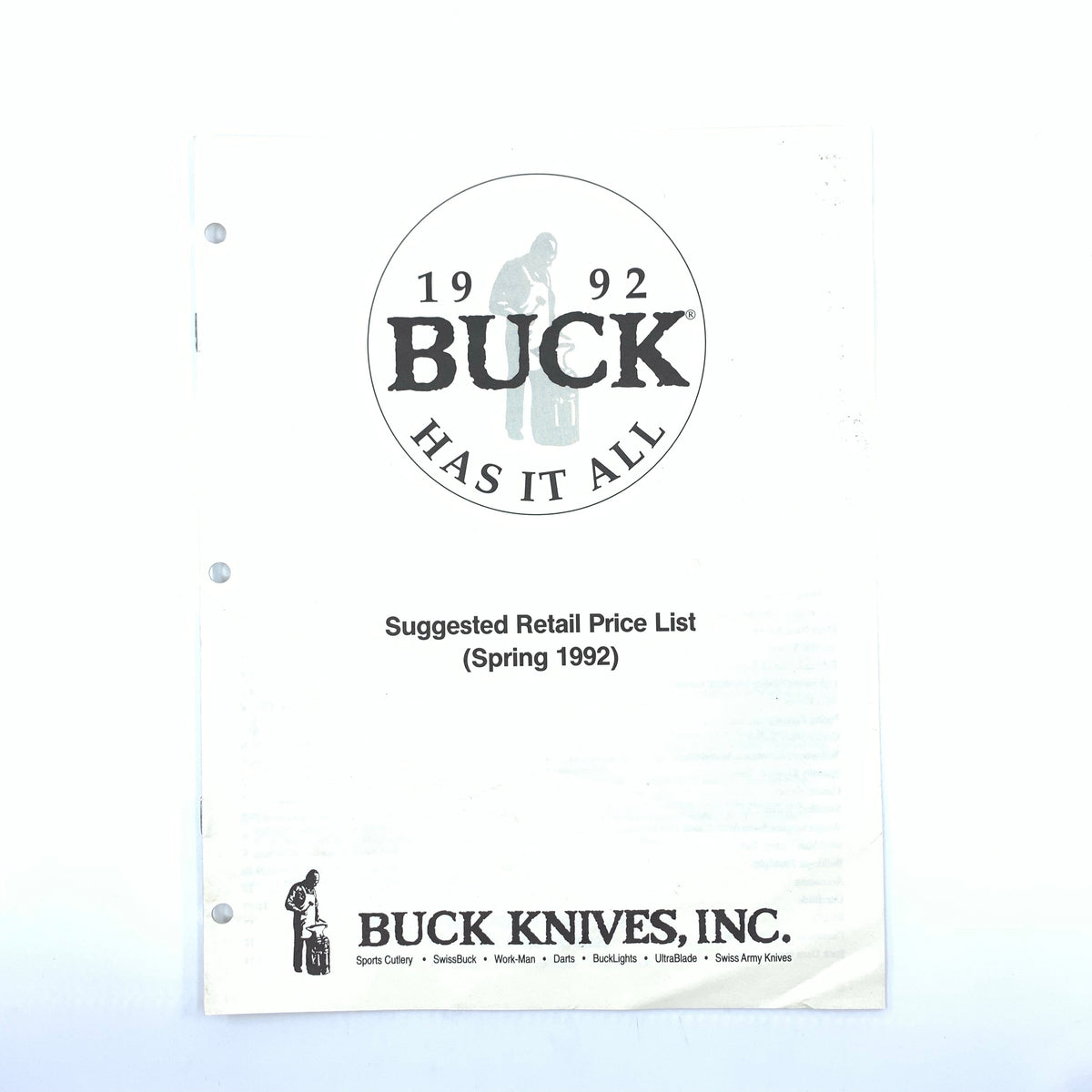 Buck Price Lists 1990 1992 1993 - Canada Brass - 