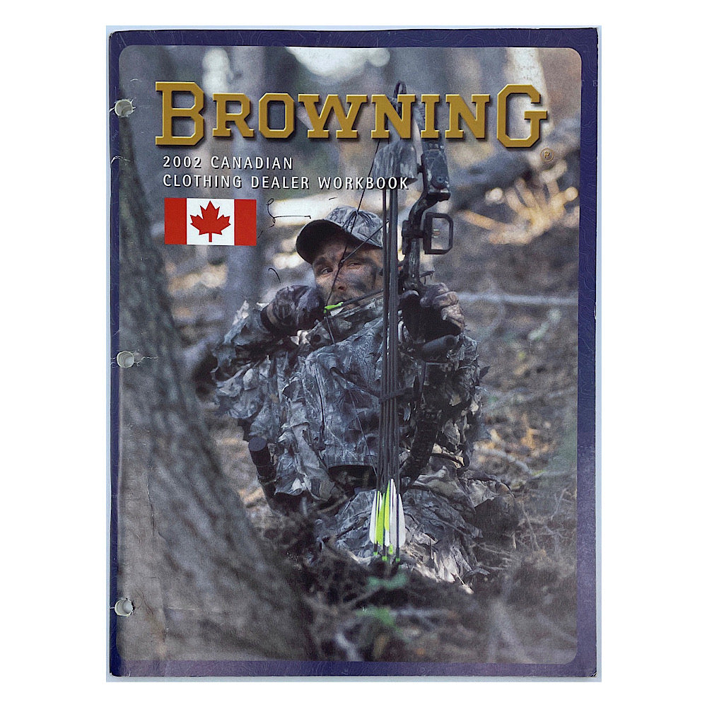 Browning 2002 Canadian Clothing Catalog S.B. 76 pgs 3 Hole punch