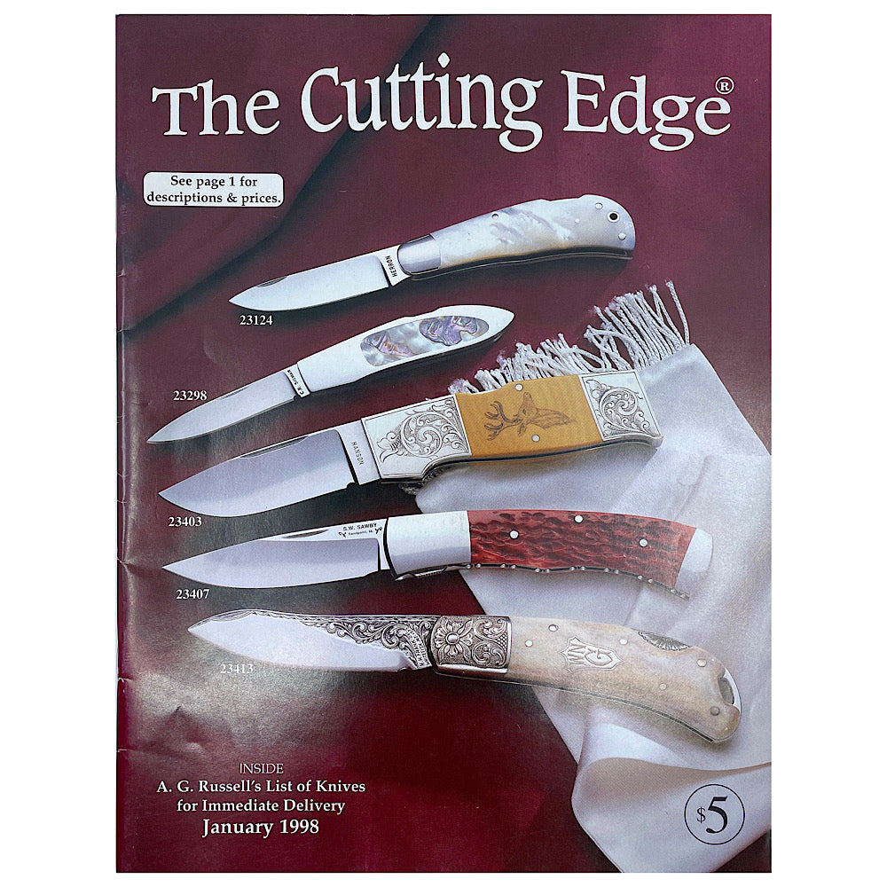 The Cutting Edge knife Listing &amp; Catalogue January 1998 S.B. 45 pgs