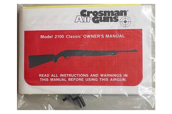 Crosman Air Guns Owner's Manual for Model 2100 Classic - Canada Brass - 