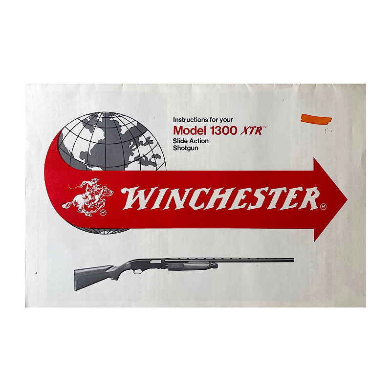 Winchester Mod 13000 XTR Slide Action Pump shotgun manual (1980s) - Canada Brass - 