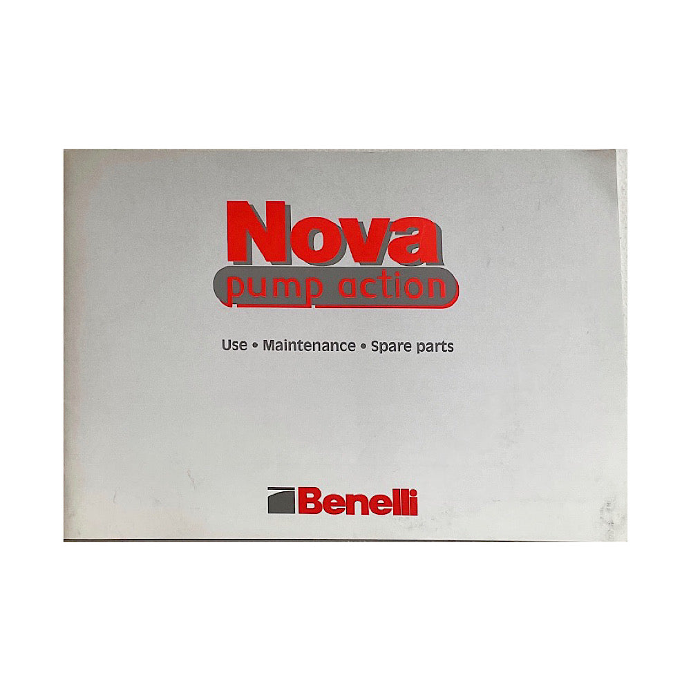 Benelli Nova Pump Action Owner&#39;s Manual 35 pgs - Canada Brass - 