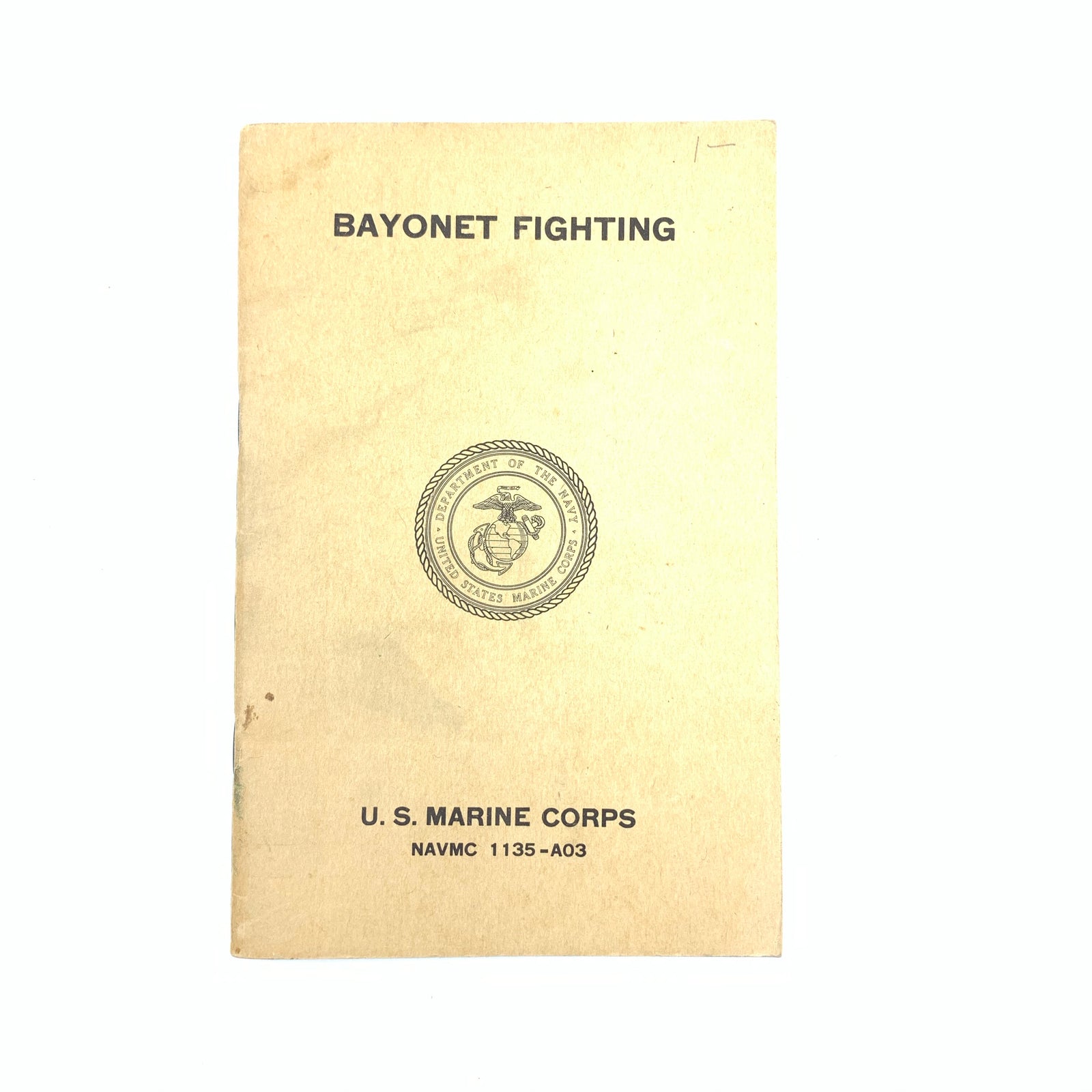 Bayonet Fighting US Marine Corps 1957 Small SB Book 41 pgs