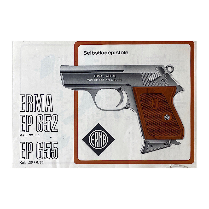 Erma EP652 EP655 Owner's Manual - Canada Brass - 
