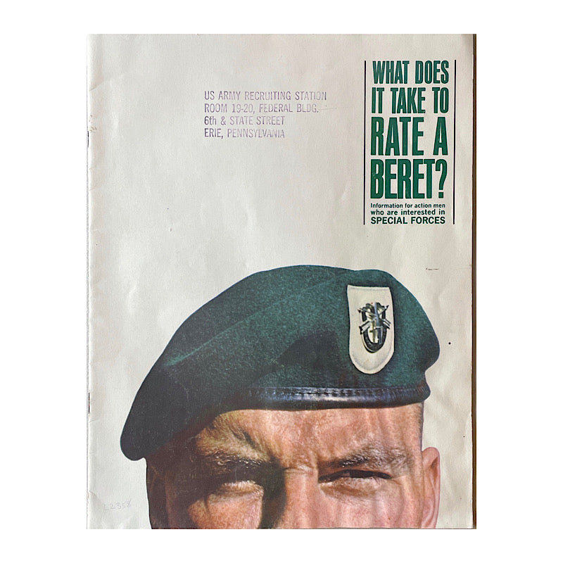 What Does it Take to Rate a Beret Pamphlet - Canada Brass - 