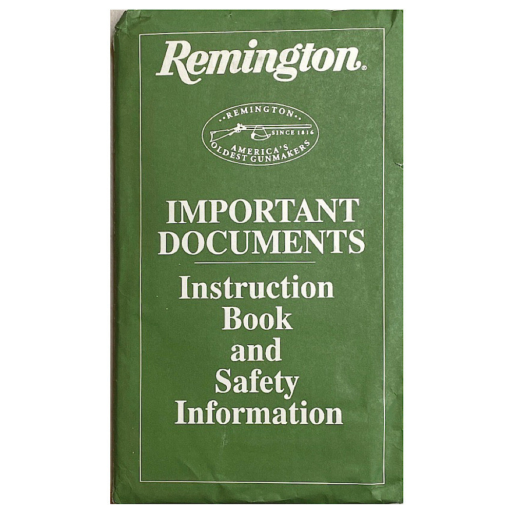 Remington Owner&#39;s Manual Model 7400 Autoloading Centerfire Rifle still in mailing envelope - Canada Brass - 