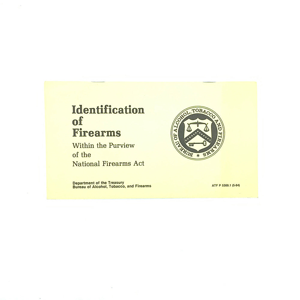 Ammunition with Arabic Markings Bound Copy 16pgs. The Old Western Scrounger Collector Ammunition and info Catalog 95pgs. Indent of Firearms National Firearms Act ATF Booklet 36pgs