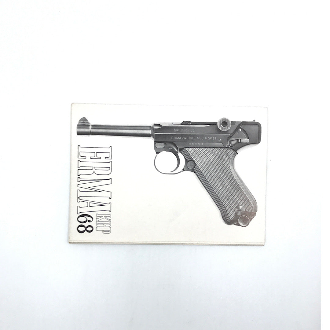 Erma KGP68 7.65 32 ACP Luger Pistol Manual Schematic