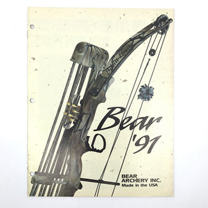 Bear Archery 91 Catalogue Jennings Archery 91 Catalogue Bear Jennings Accessories 1991 3 Hole punched
