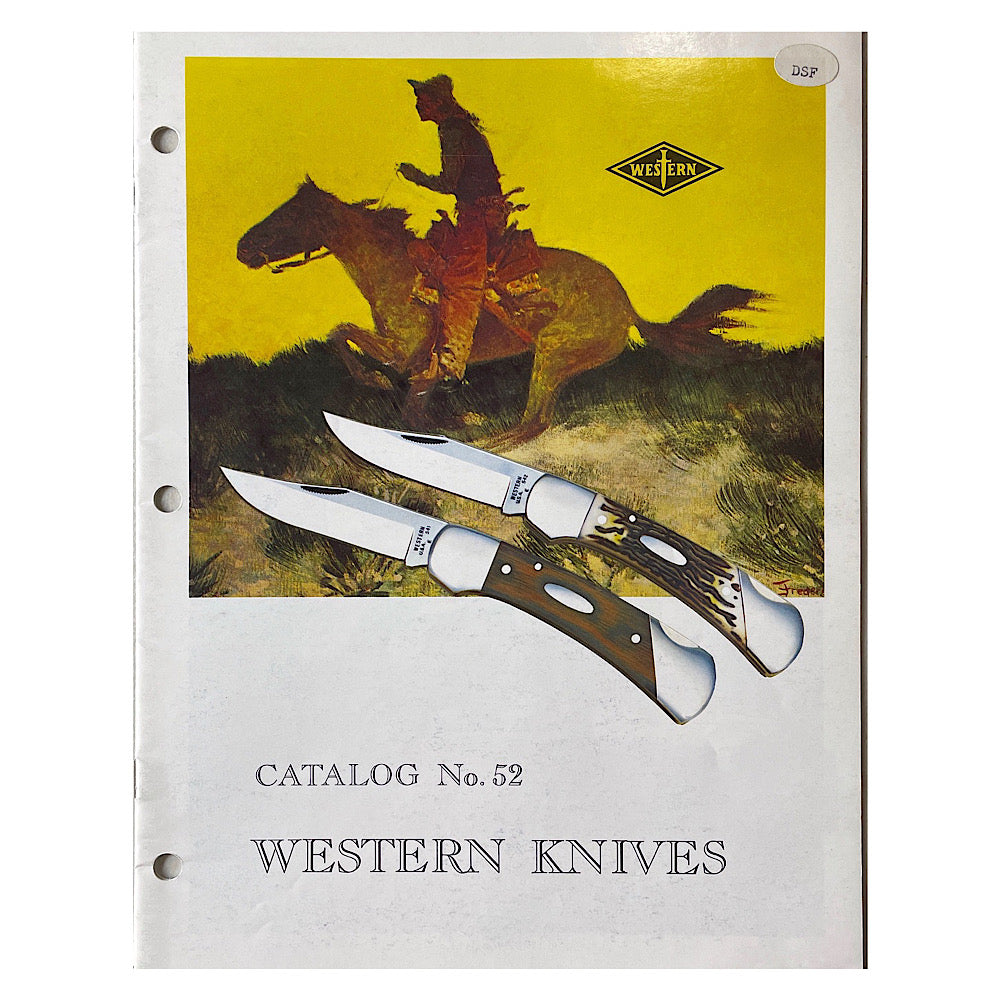 Western Knives Catalog No. 52 (3 hole punch) - Canada Brass - 