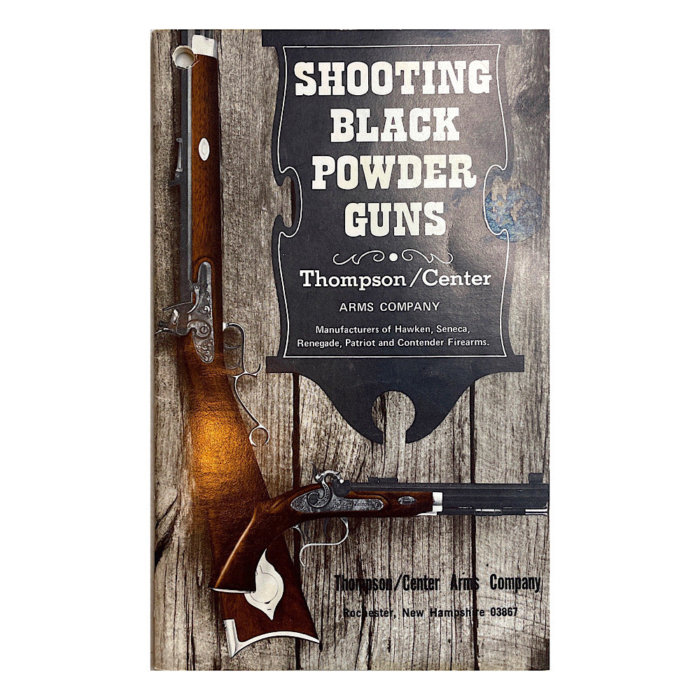Original 1970s Thompson Centre shooting black powder guns 33 pgs - Canada Brass - 