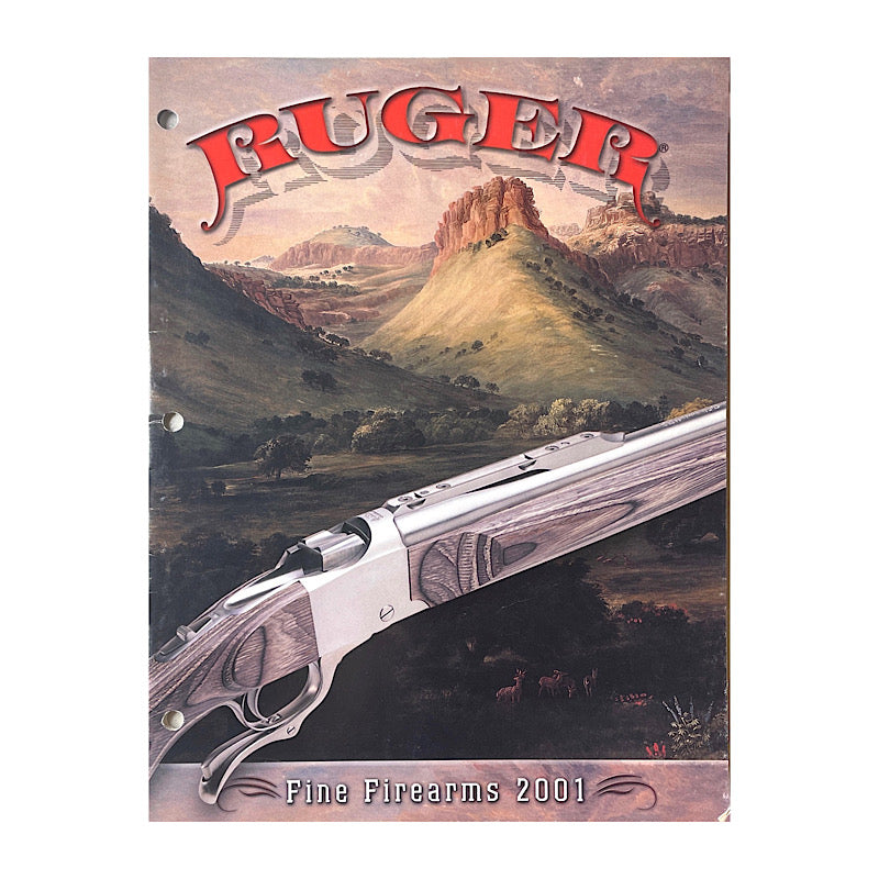 Ruger Fine Firearms 2001 Catalogue with Hole Punch - Canada Brass - 