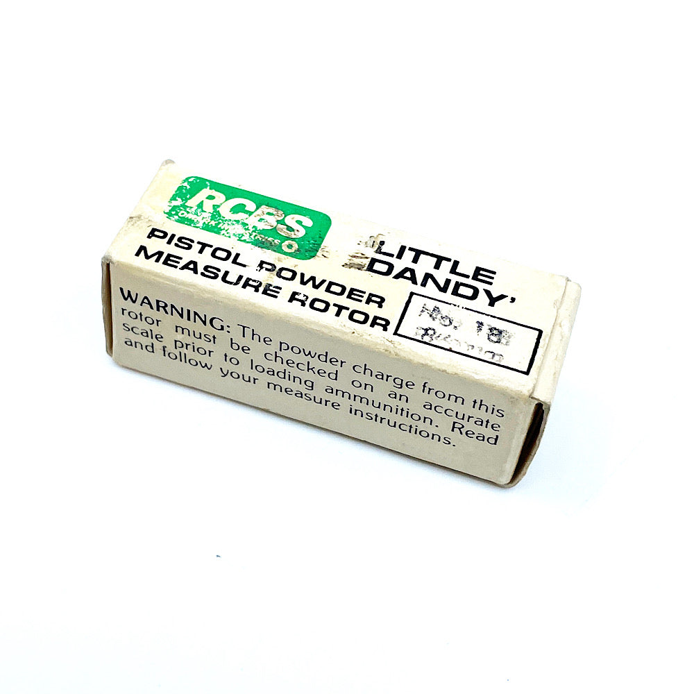 86018 R.C.B.S. Little Dandy Pistol Powder Measure Rotor #18 in box - Canada Brass - 