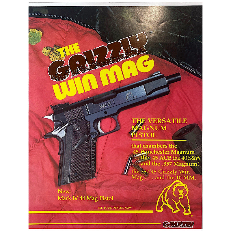 The Grizzly Win Mag 3 pg Catalog with extra MK IV handout sheet - Canada Brass - 