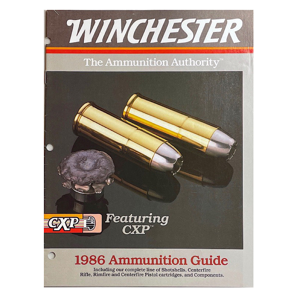 Winchester 1986 Ammunition Guide 24 pgs (3 hole punch) - Canada Brass - 