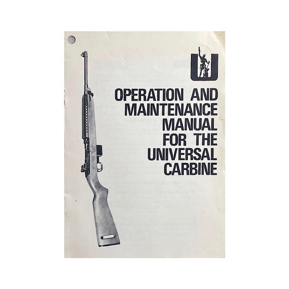 Universal Operation and Maintenance Manual for the Universal Carbine 9 pgs - Canada Brass - 