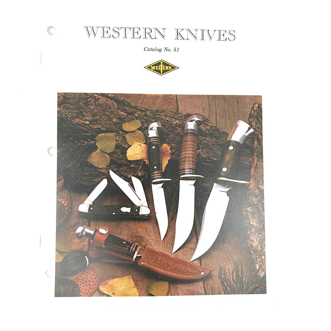 Western Knives Catalogue No. 51 3 hole punched