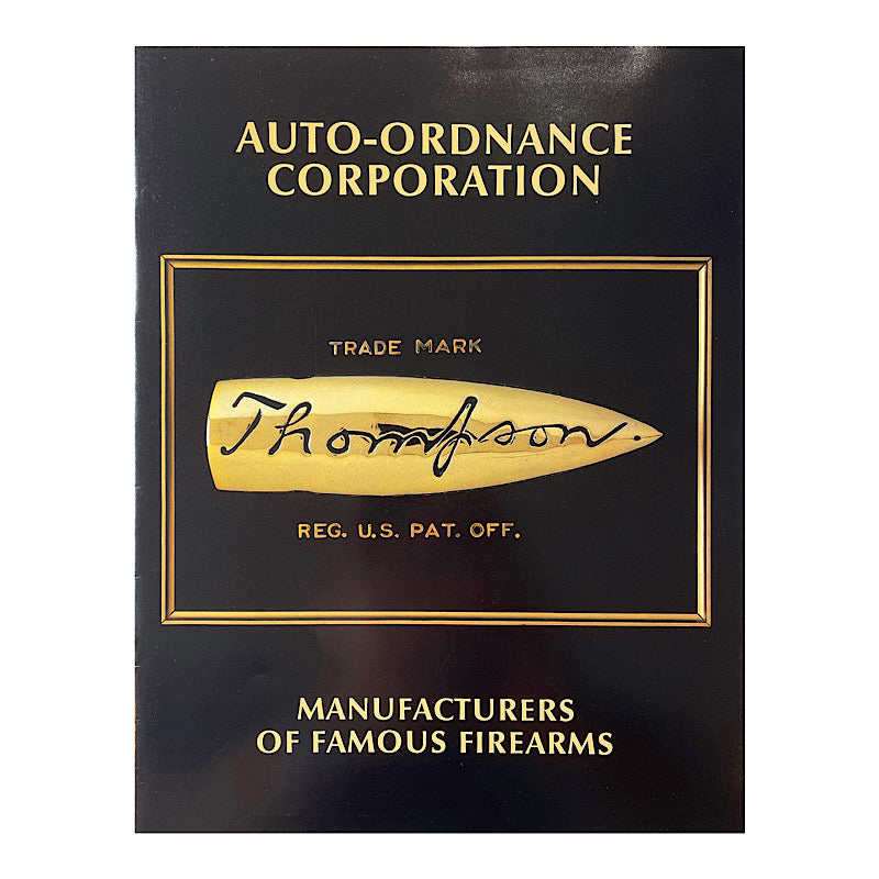 Auto Ordnance Corp 1990 Thompson Catalog - Canada Brass - 