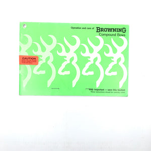 Different Browning Compound Bow manuals 1970-1990 the group