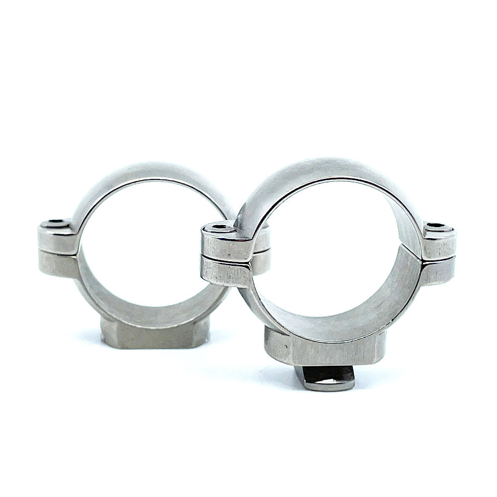 set Leupold turn in type 1&quot; low silver rings