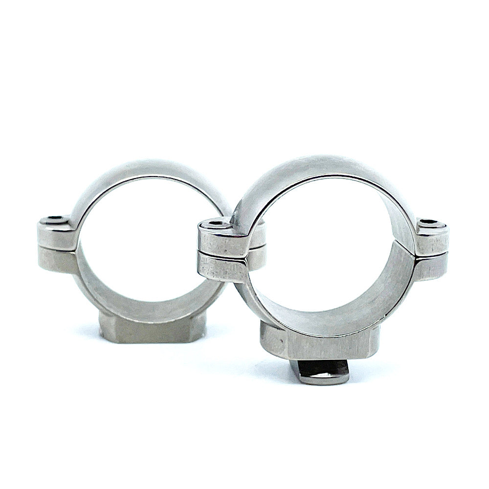 set Leupold turn in type 1" low silver rings