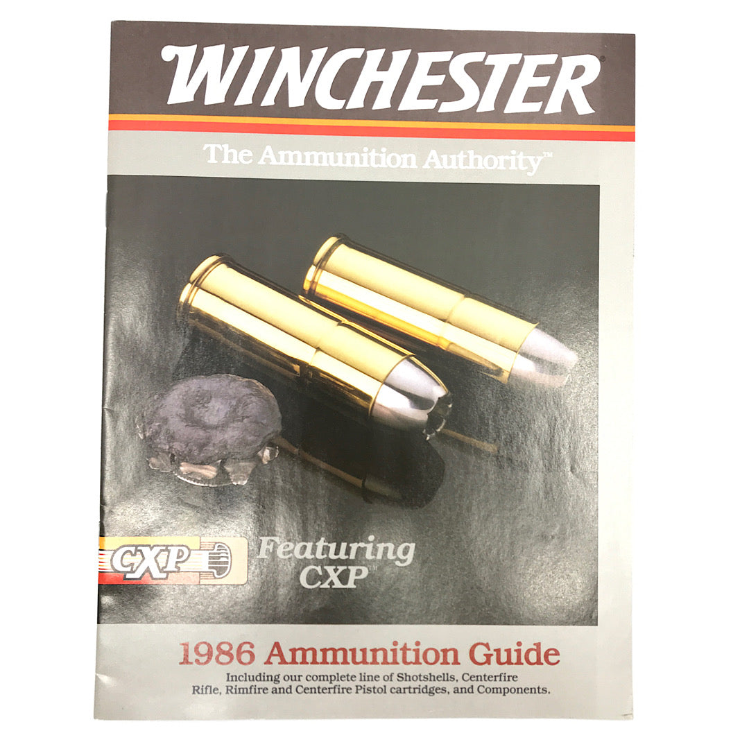 Winchester 1986 Firearms Catalogue, Winchester 1986 Ammunition Catalog