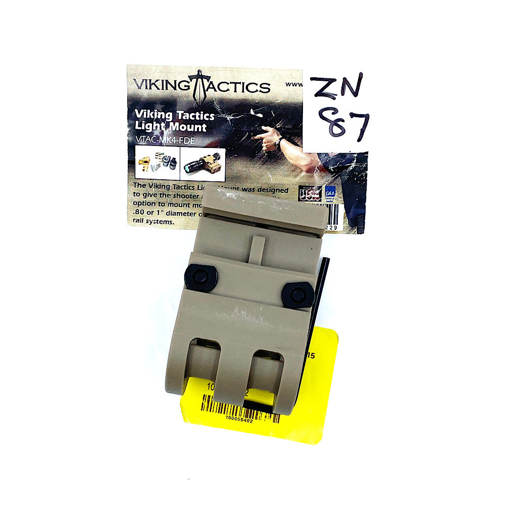 Viking Tactics Light Mount for .80 or 1" dia Lite Form Picatinny Rail in box