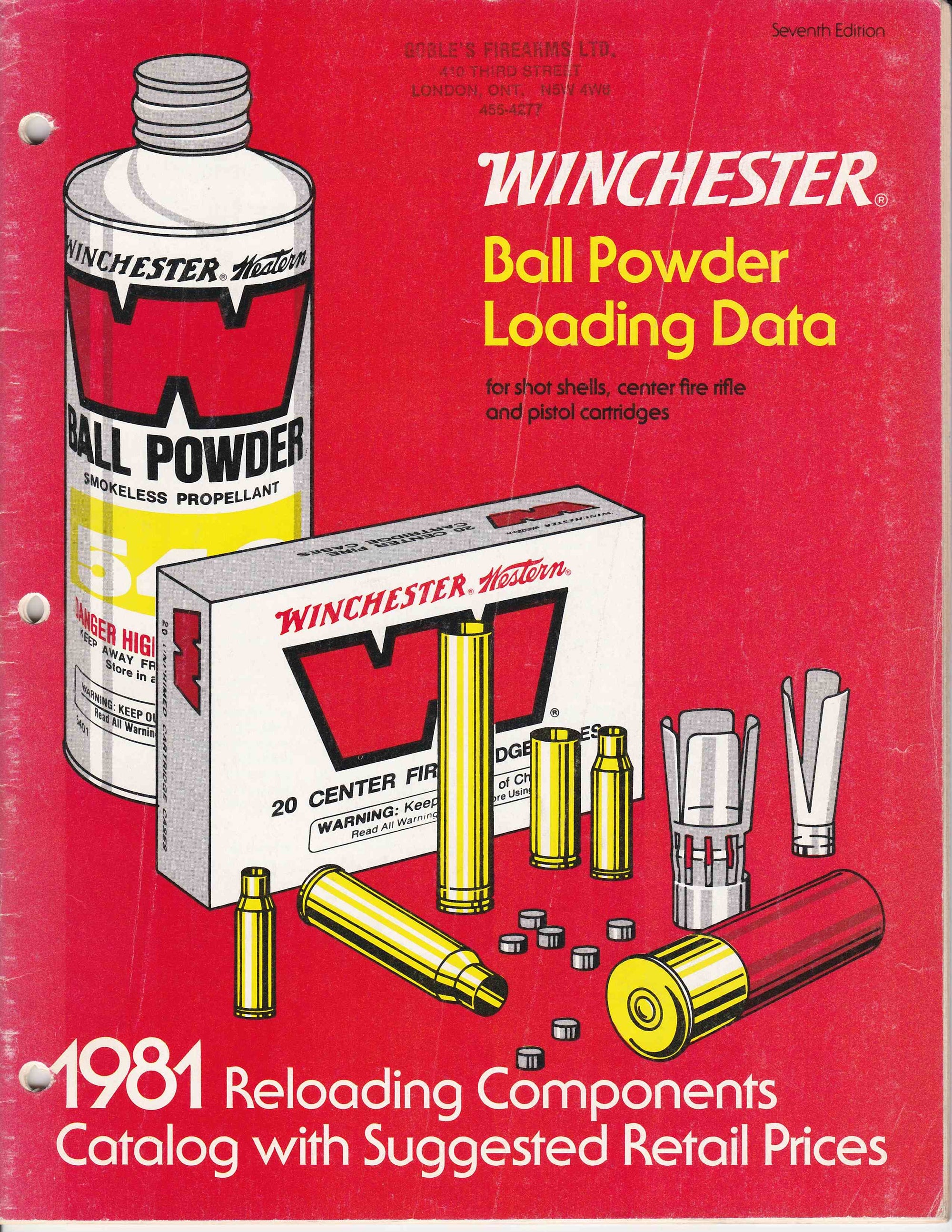 Winchester 1981 Ball Powder Loading Data 34 Pgs