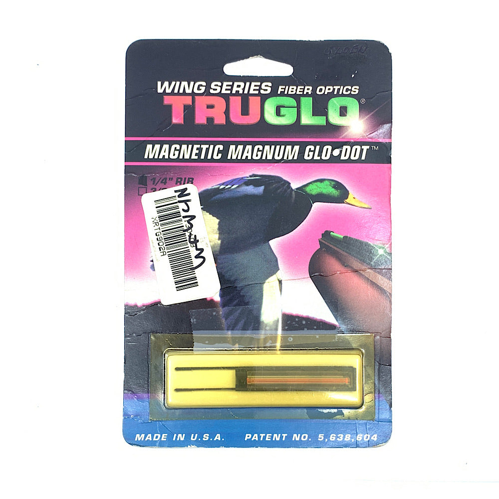 Tru Glow Red Dot Magnetic Shotgun Sight for 1/4&quot; Rib Rem 870, 1100 Browning &amp; Ithaca