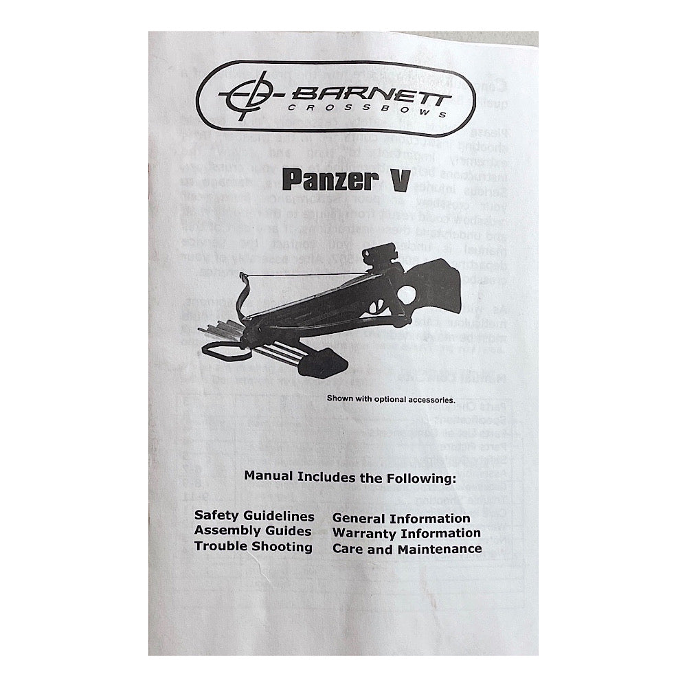 Barnett Ranger 1- Barnett Crossbows Ranger Owner's manual, 1- Barnett Crossbows Revol ...