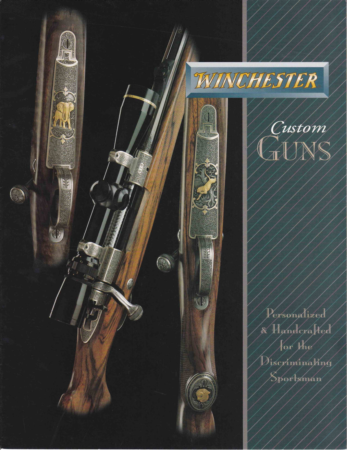 1990&#39;s Winchester Custom Guns Fold Out Brouchure