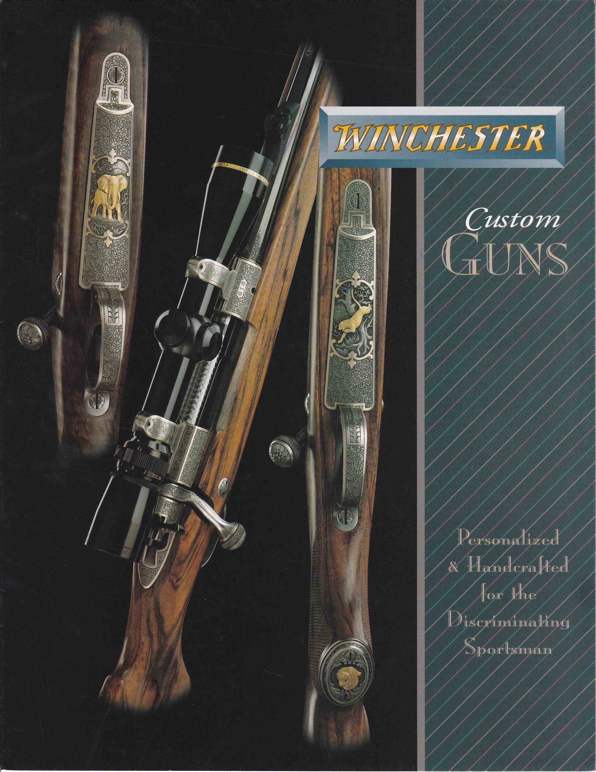 1990's Winchester Custom Guns Fold Out Brouchure