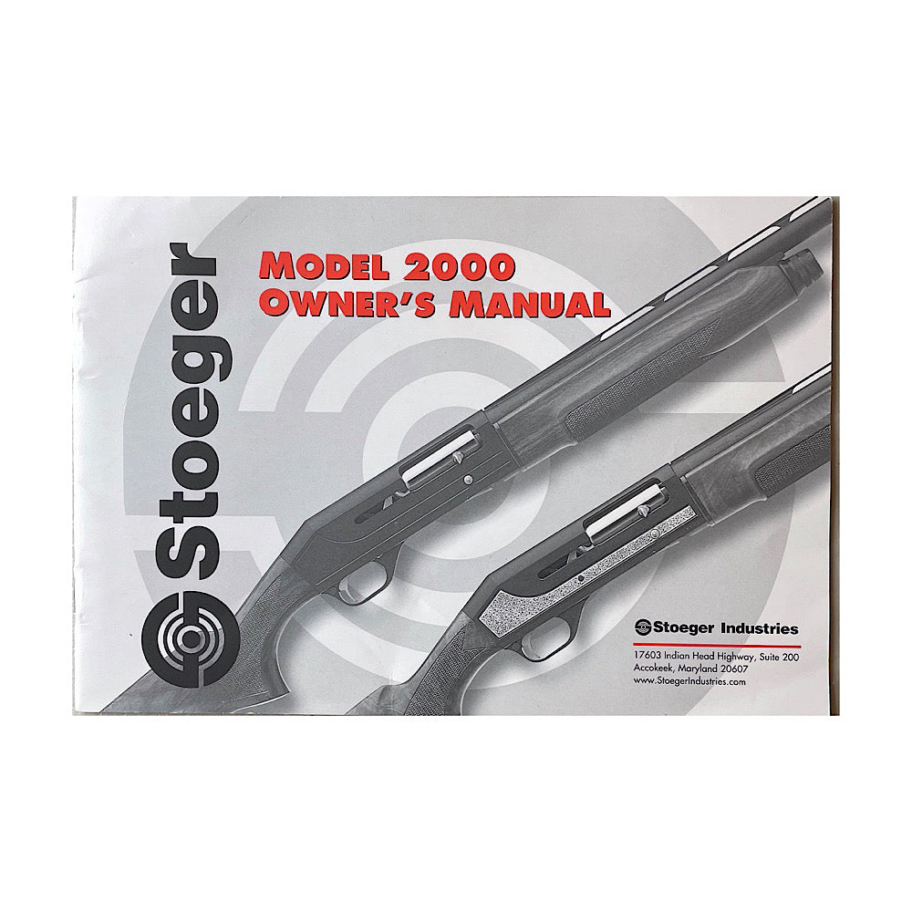 Stoeger Model 2000 owner&#39;s manual - Canada Brass - 