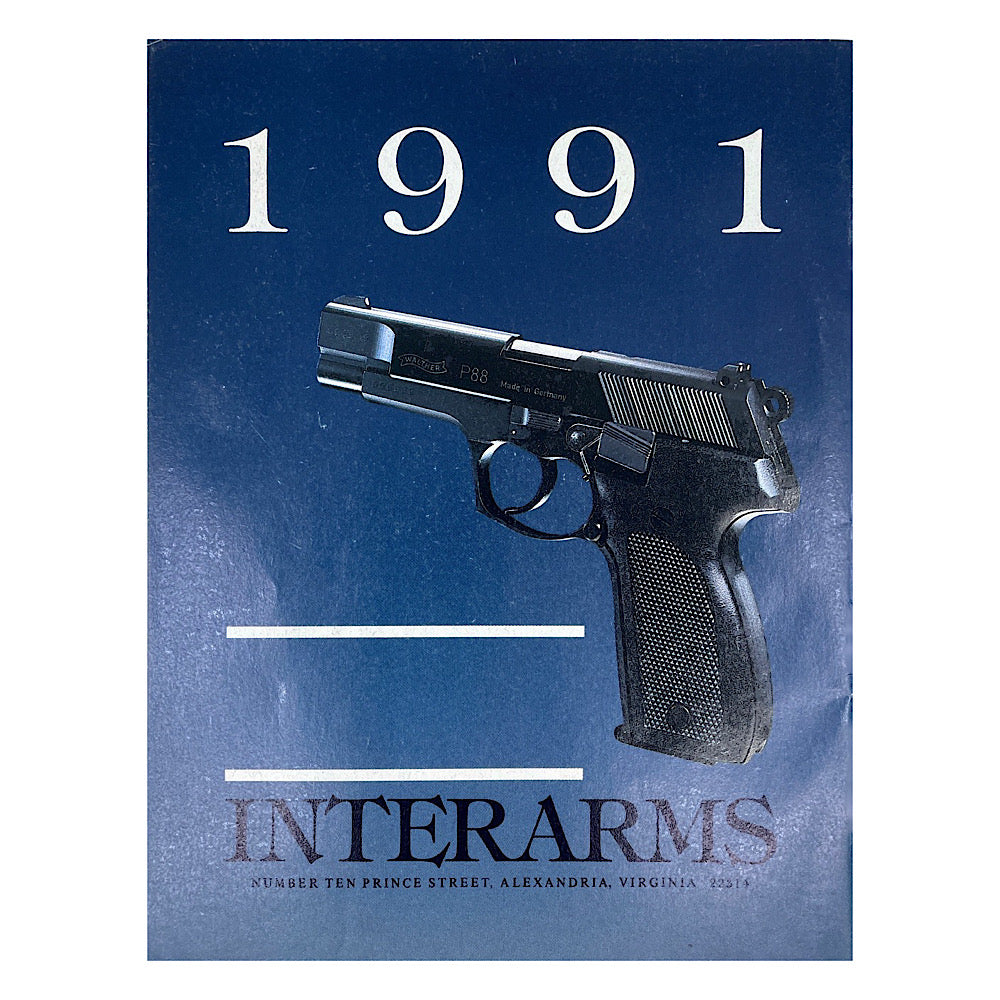 Interarms 1991 Catalogue 5 1/2" x 7" Full Colour Catalogue Featuring star Rossi Walther etc. S.B. 29 pgs