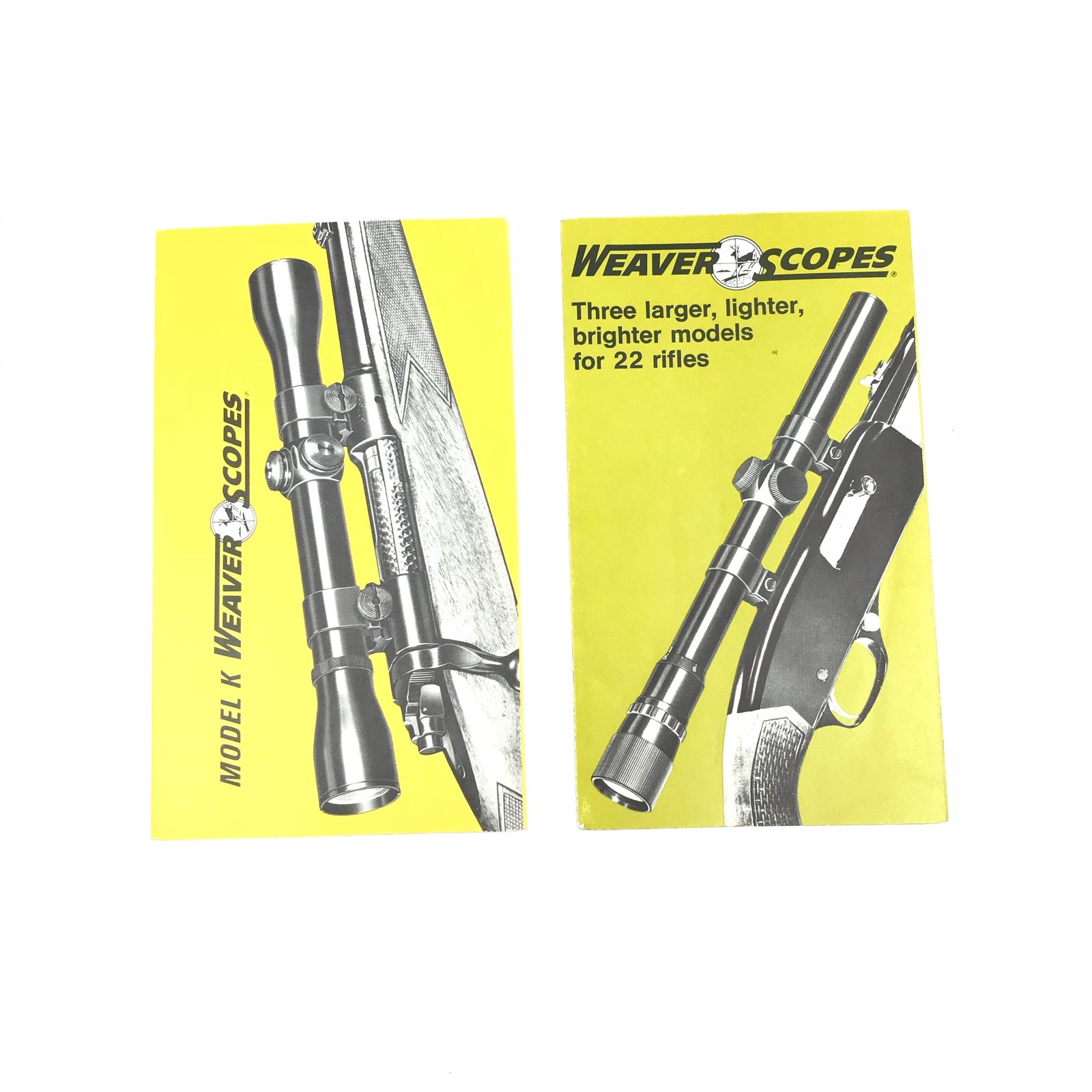 Weaver Scopes Three Larger, Lighter, Brighter models for 22 Rifles Manual