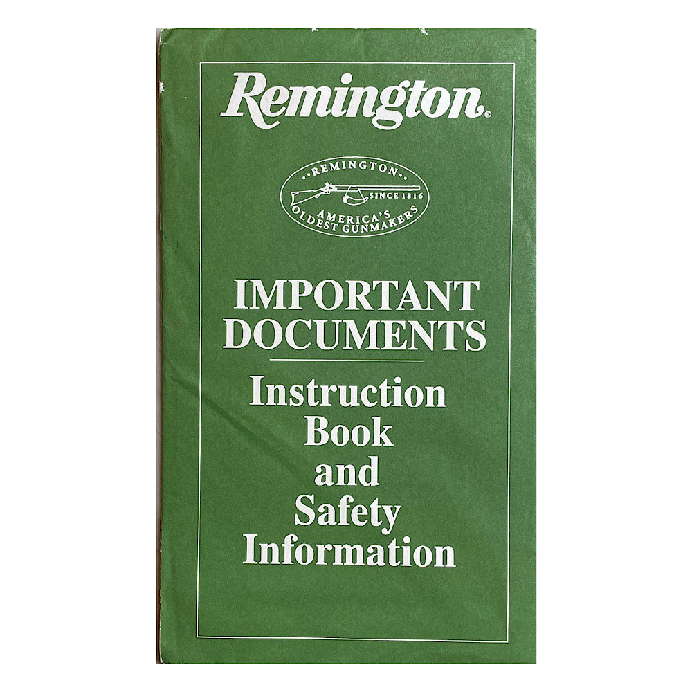 Remington Owner's Manual for Model 587 & 597 Magnum Rimfire Autoloading Rifles in mailing envelope unopened - Canada Brass - 