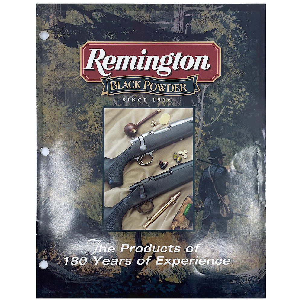 Remington Black Powder Catalogue 8 pgs Hole punched 1996