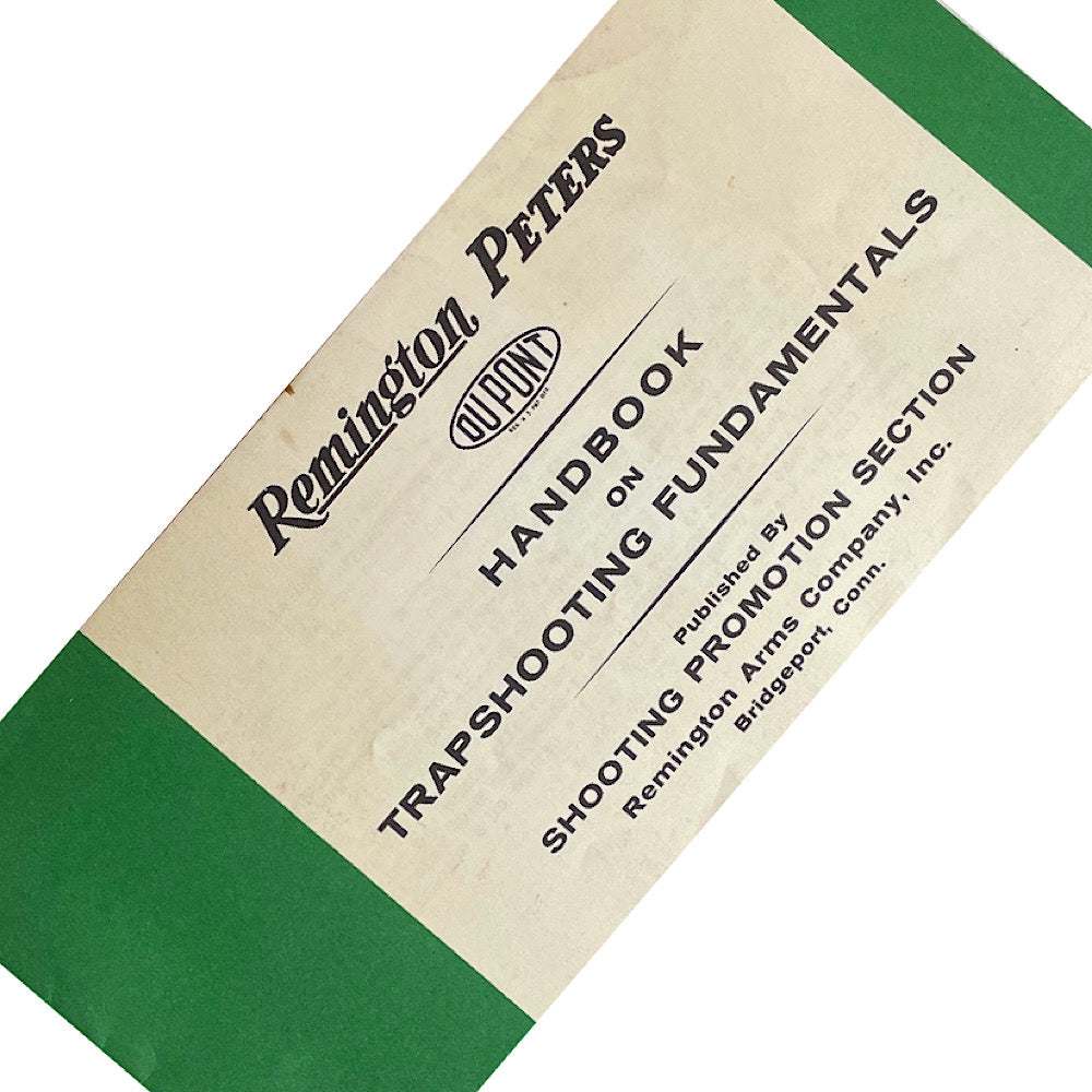 Federal Waterfowl Identification Guide 30 pgs, Bismutu Large Fold out shotshell Guide, Remington Handbook on Trap shooting Fundamental (G+) - Canada Brass - 