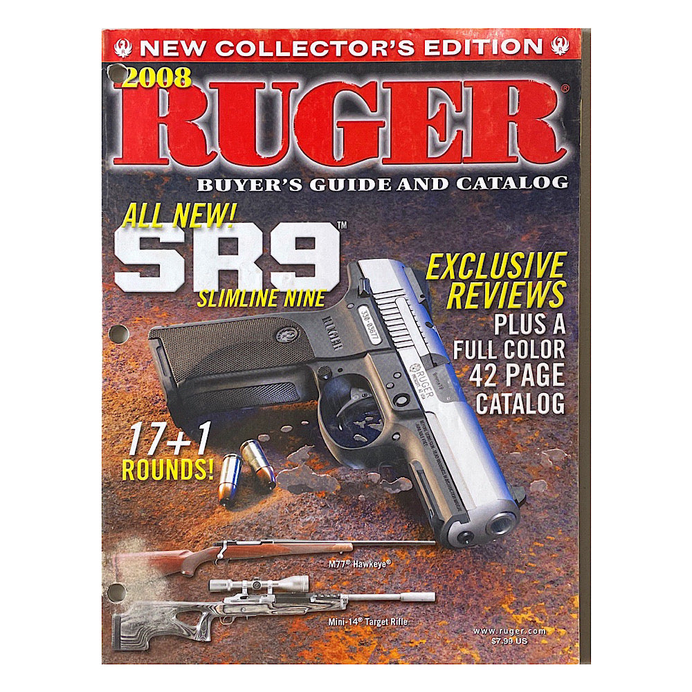 Ruger 2008 New Collector's Edition Buyer's Gude and Catalog (3 hole punch) - Canada Brass - 