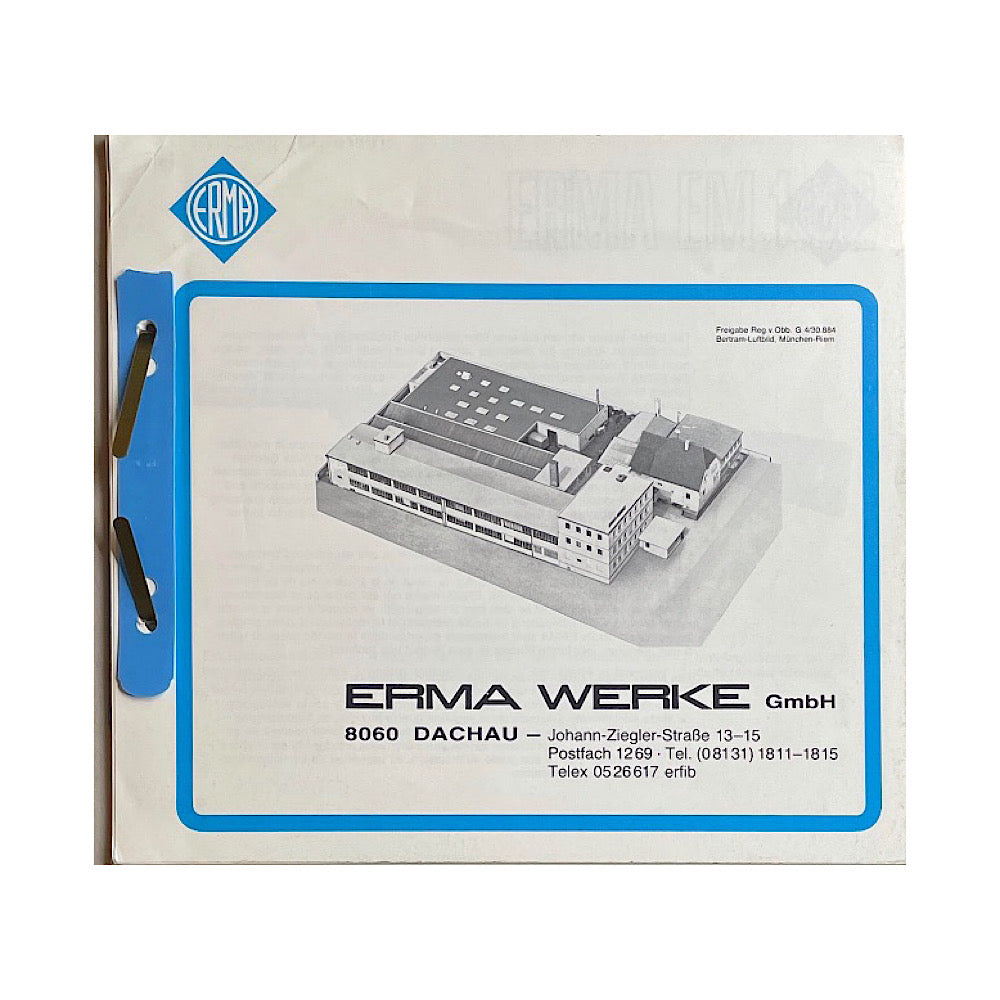 Erma Werke complete Catalog 1980s 52 pgs 4 languages - Canada Brass - 
