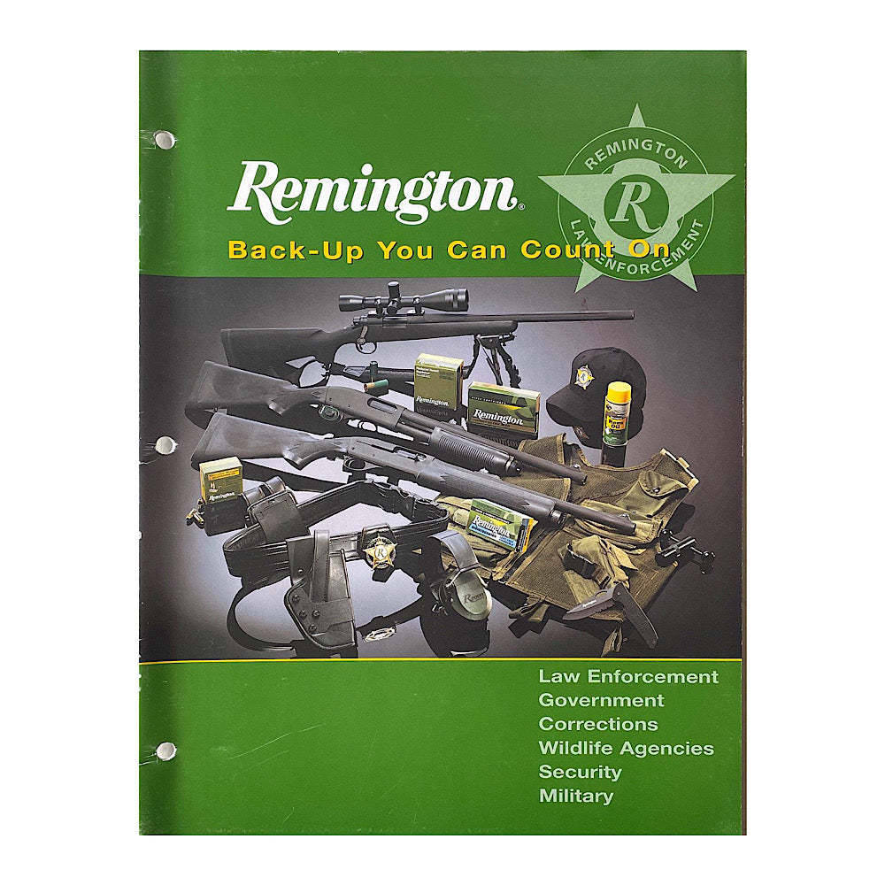 Remington Law Enforcement, Government, Corrections, Wildlife Agencies, Security, Military Catalogue (3 hole punch) - Canada Brass - 