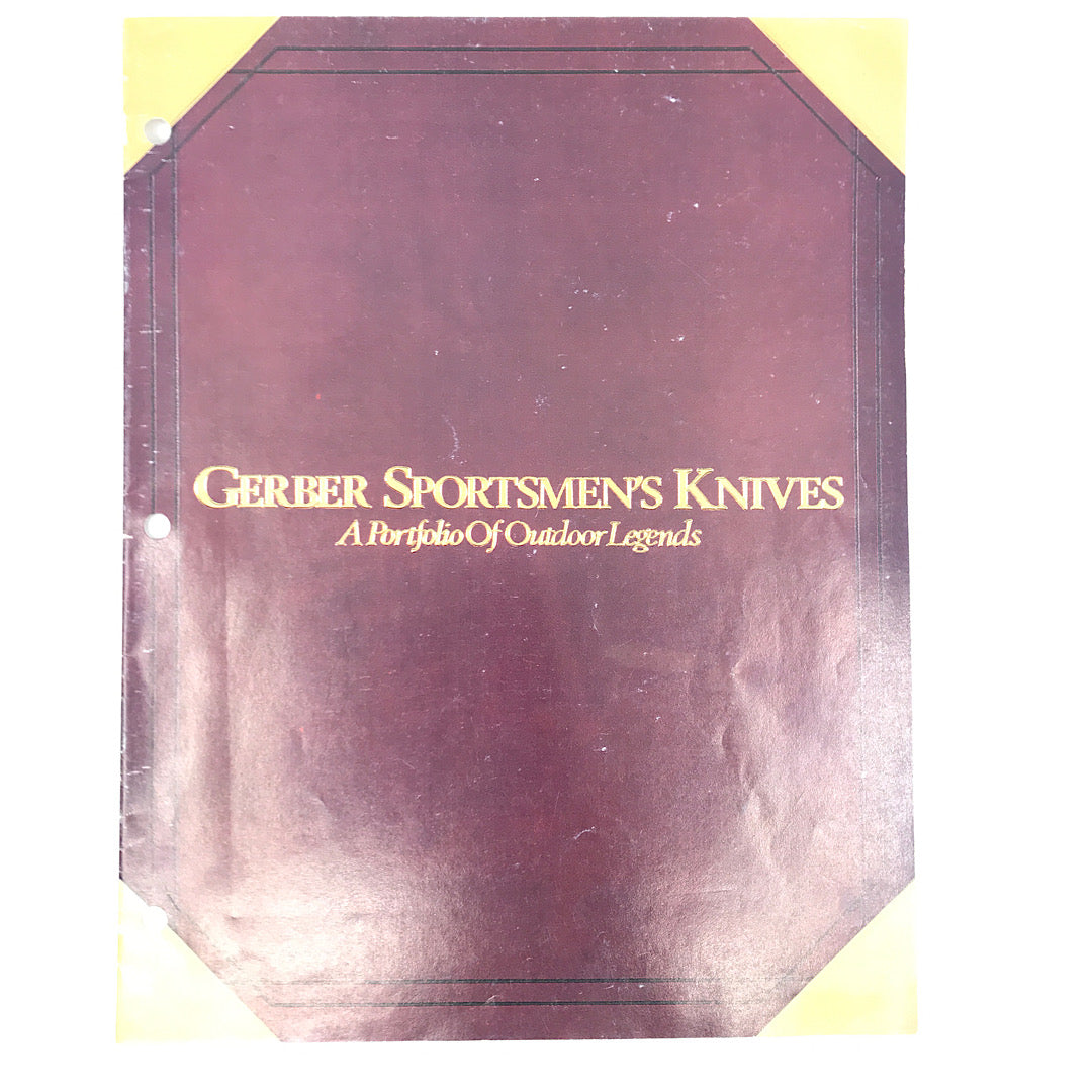 Gerber Sportsman knives 1981 Catalogue 3 hole punched