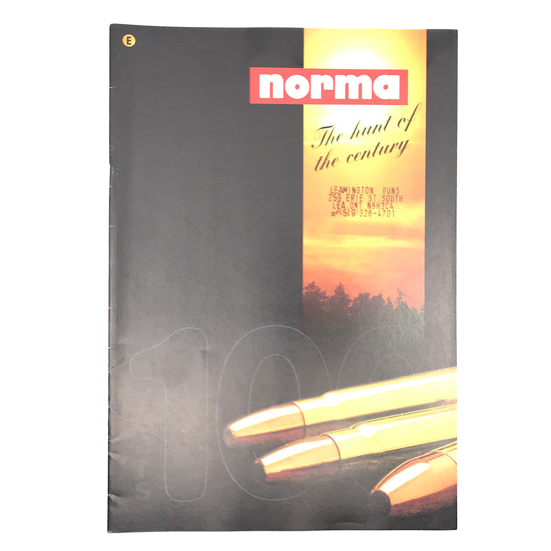 Norma 2001 Ammunition & Component Catalogue (Dealer Stamp)