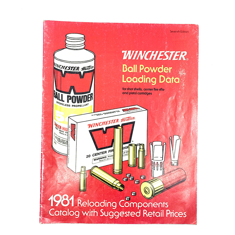 Winchester Ball Powder Loading Data 1981