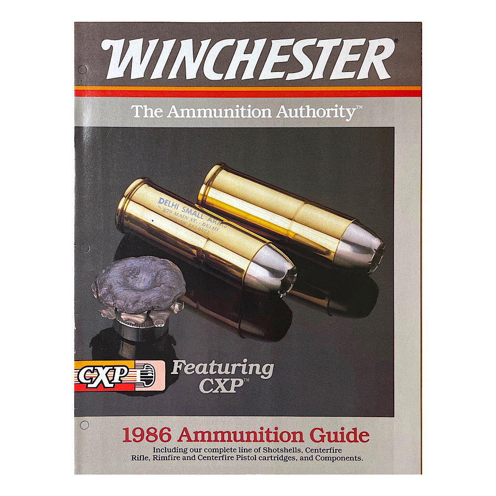 Winchester 1986 ammunition catalogue Canada Brass